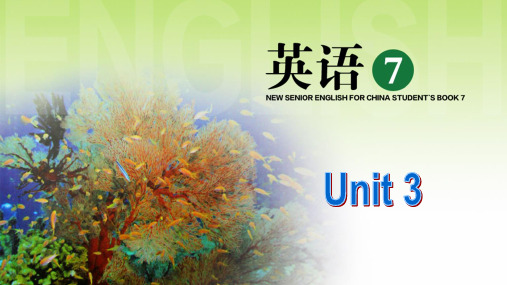 【选修七Unit3】Grammar