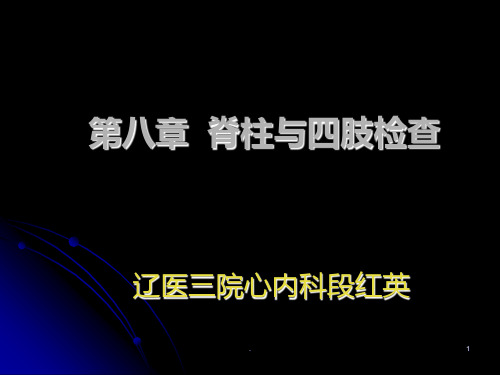 脊柱及四肢分析ppt课件