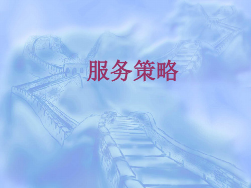 服务策略