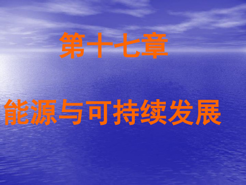 17.1能源家族经典1PPT课件
