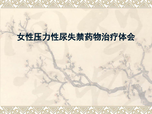 尿失禁的药物治疗