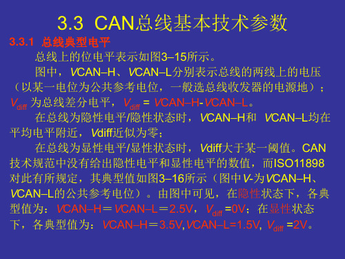3.3CAN总线基本技术参数