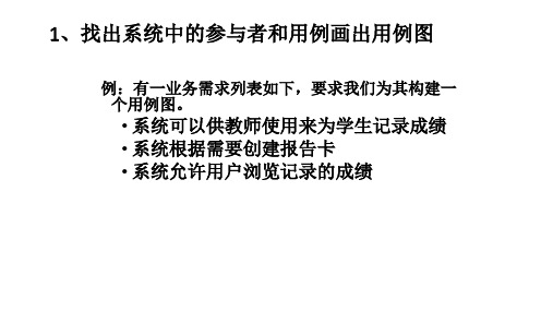 用例图类图实例练习