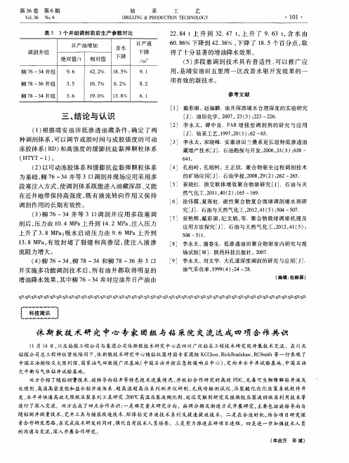 休斯敦技术研究中心专家团组与钻采院交流达成四项合作共识