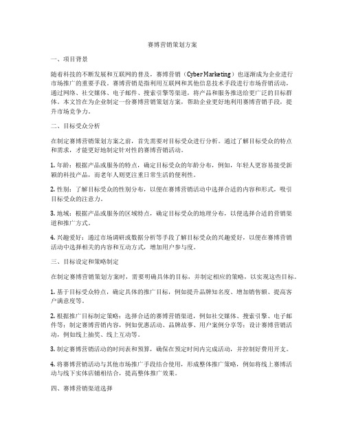 赛博营销策划方案