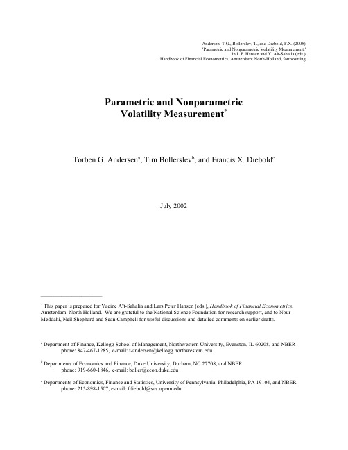 Parametric and nonparametric measurements of