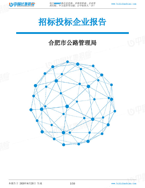 合肥市公路管理局-招投标数据分析报告