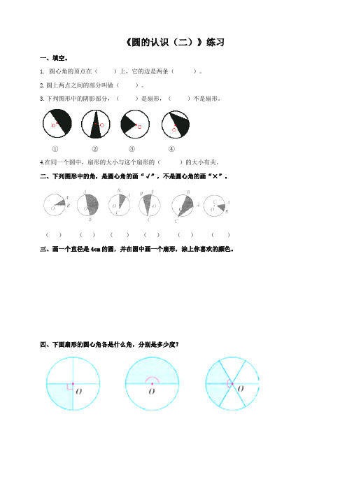 第二单元《圆的认识（二）》练习