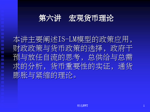 《宏观货币理论》PPT课件