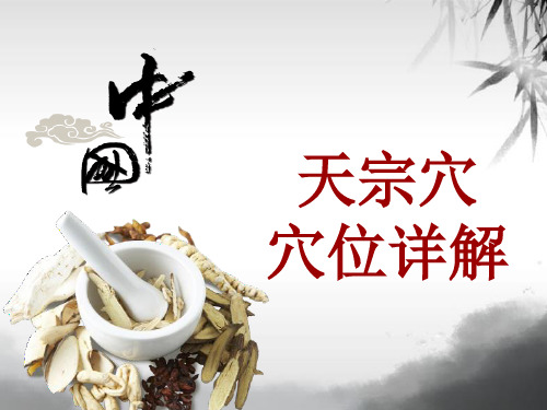 中医穴位详解：天宗穴