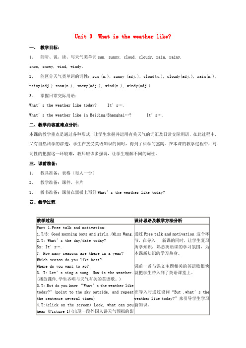 五年级英语下册 Module3 Unit3教案 沪教牛津版