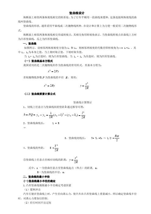 公路竖曲线计算