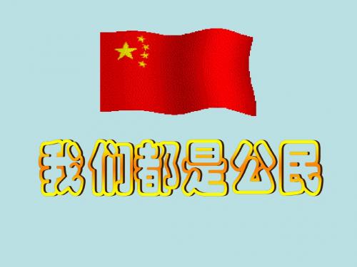 5.1 我们都是公民 课件(粤教版八年级下册)