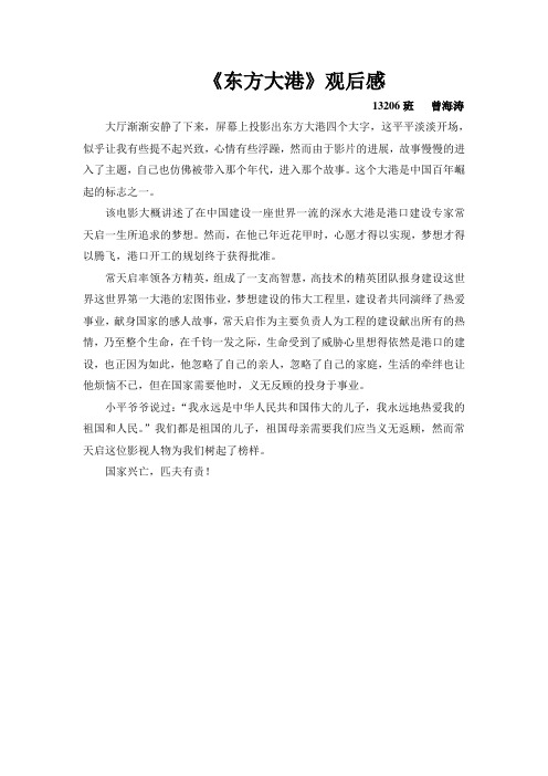 13206曾海涛东方大港