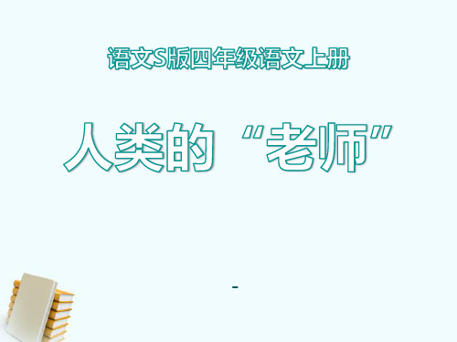 202X语文S版语文四上《人类的“老师”》ppt课件2
