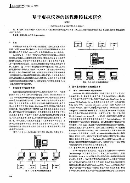 基于虚拟仪器的远程测控技术研究