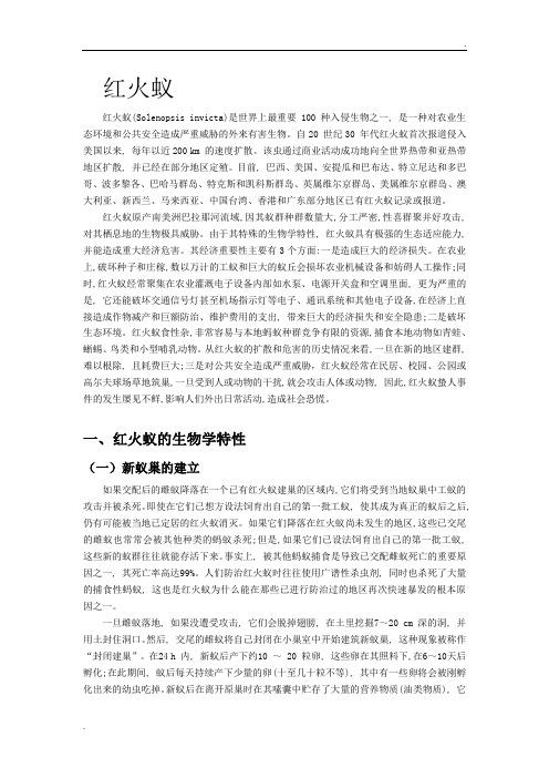 红火蚁介绍