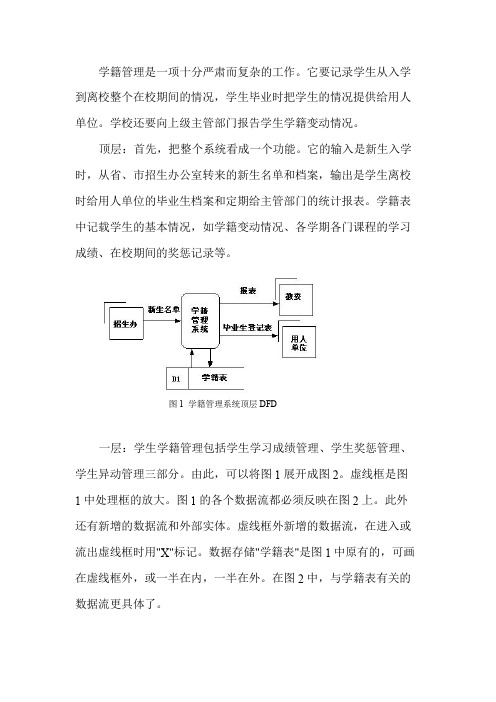 学籍管理系统数据流程图课件
