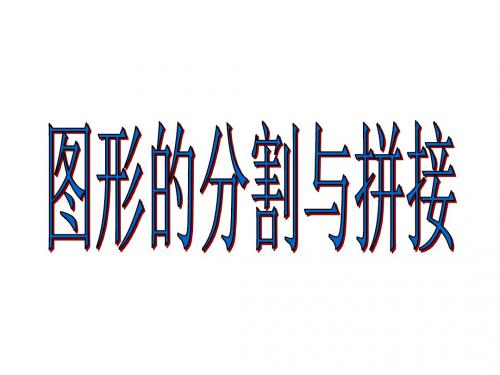 (2019版)图形的分割与拼接