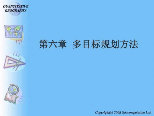 多目标规划方法-PPT精品