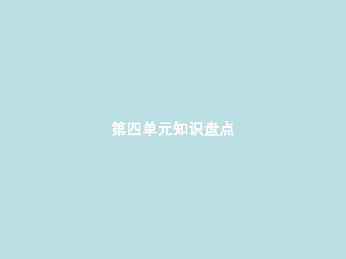 五年级下册语文作业课件 第4单元知识盘点人教部编版共9张