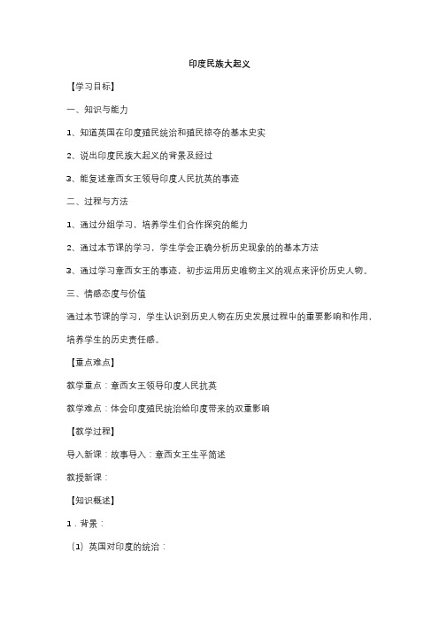 印度民族大起义