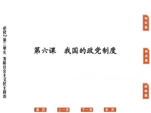 我国的政党制度PPT课件14 人教课标版