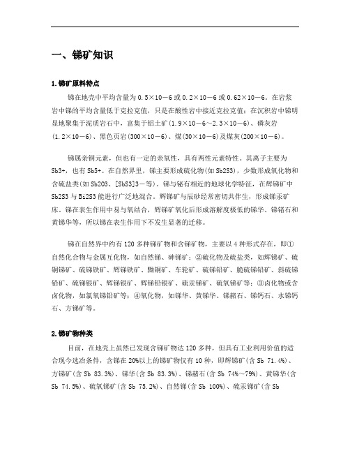 锑及锑矿行业现状