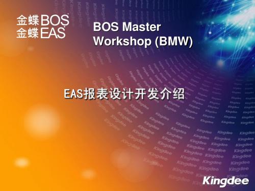 EAS报表设计开发介绍