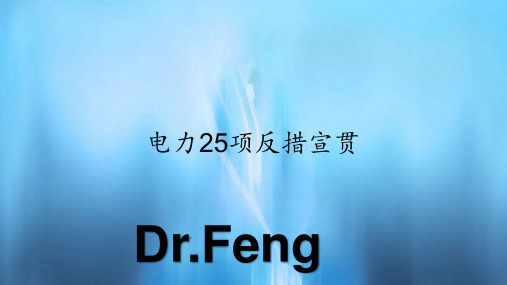 电力25项反措宣贯(PPT课件)