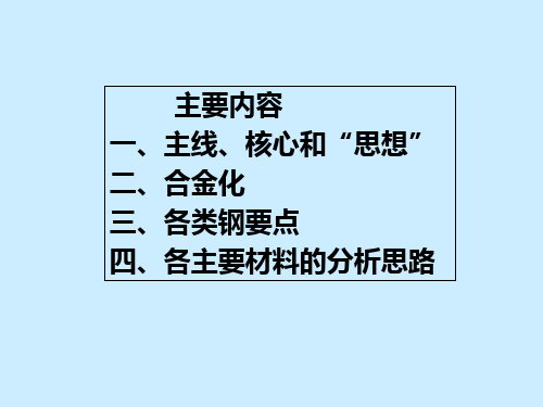 金属材料学总复习 ppt课件