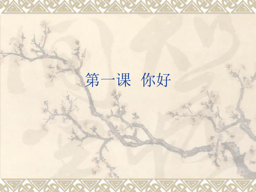 汉语口语速成功 第1课 课件