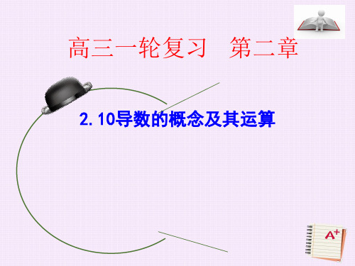 北京市2018届高三数学文一轮复习 2.10 导数的概念及其运算课件 精品
