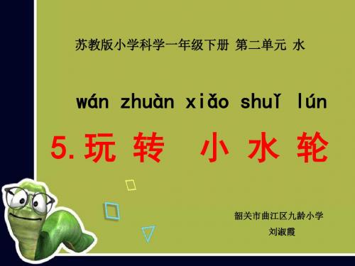 苏教版小学一年级科学下册：5.玩转小水轮-优质课件