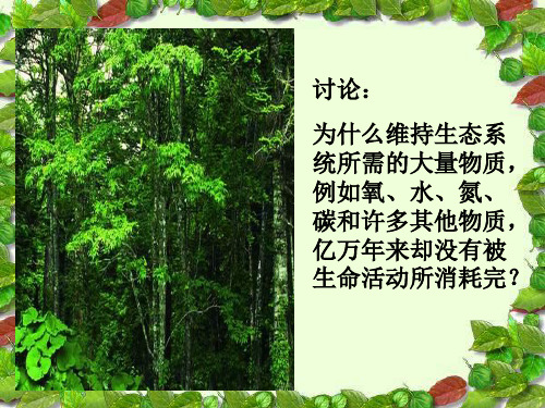人教版高中生物必修三 5.3 生态系统物质循环PPT(24张)优质课件