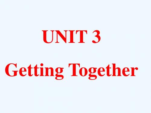 UNIT 3 Getting Together TOPIC 2 What does your mother do Section B 课件2