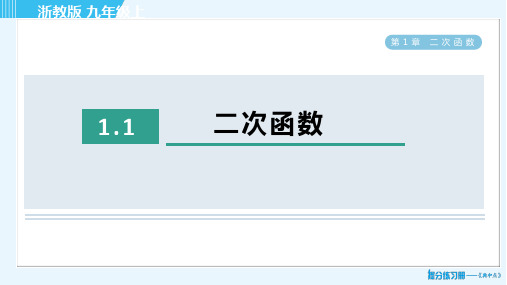 2022秋浙教A 九年级数学上册 典中点 第1章 习题课件