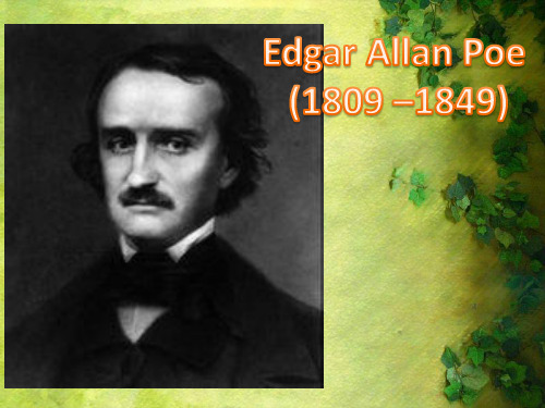 美国文学史Edgar Allan Poe