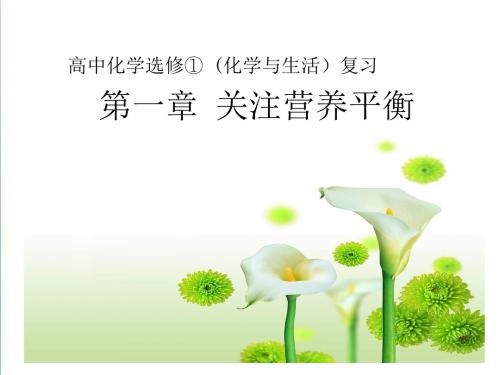 《关注营养平衡》归纳与整理ppt精编课件30页