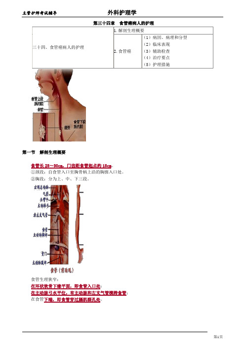主管护师考试辅导外科护理学34