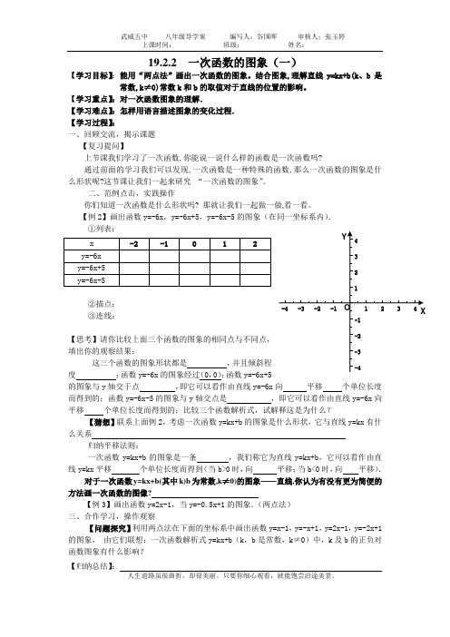 一次函数的图象