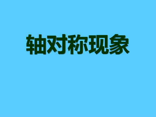 《轴对称现象》轴对称PPT课件