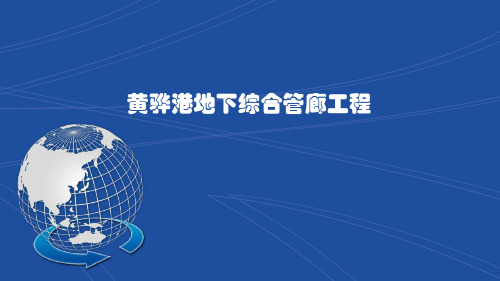 黄骅综合管廊设计汇报