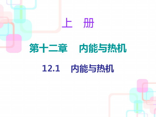 【最新】九年级物理上册沪粤版小册子课件：12.1 内能与热机 (共10张PPT)
