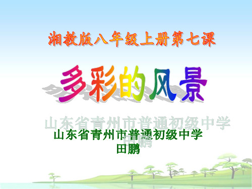 《多彩的风景》教学课件.ppt  田鹏