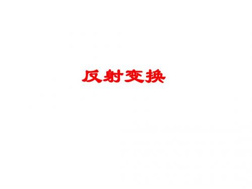 人教版A版高中数学选修4-2反射变换