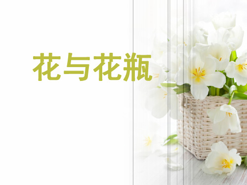 美术教案课件——花与花瓶