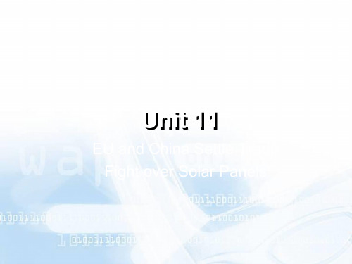 英文报刊国际商务阅读(第三版)Unit (11)