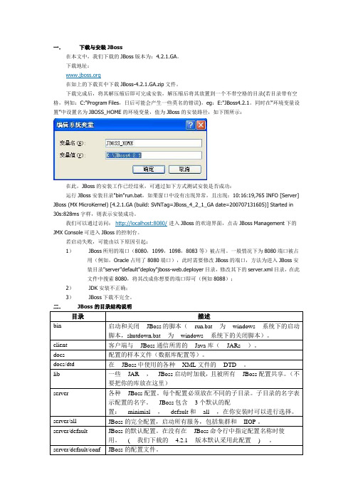 jboss的配置