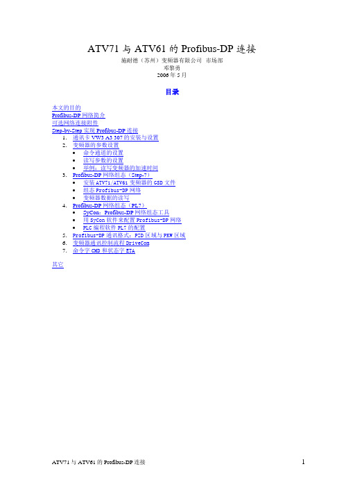ATVATV的ProfibusDP通讯详解
